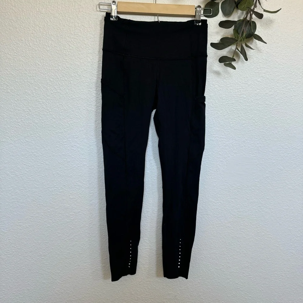 Lululemon- Black High Rise Leggings Size 4